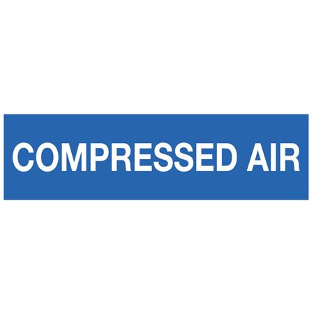 ANSI Pipe Markers Compressed Air (Blue) - Pk/10